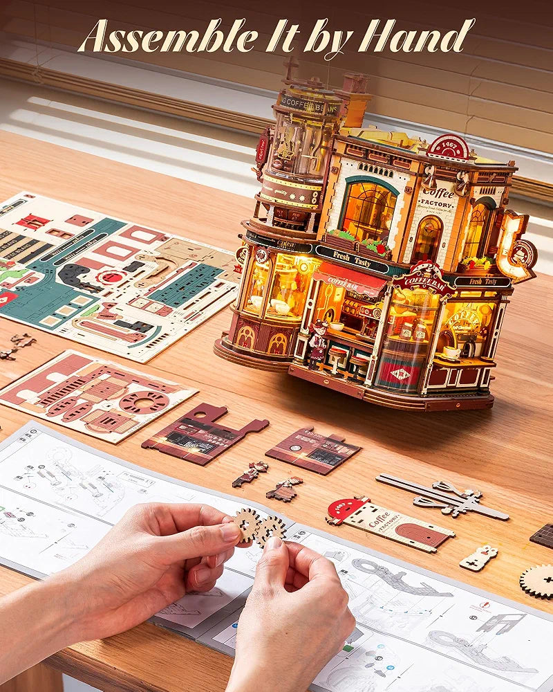 Dream Coffee Factory Miniature House Model Kit
