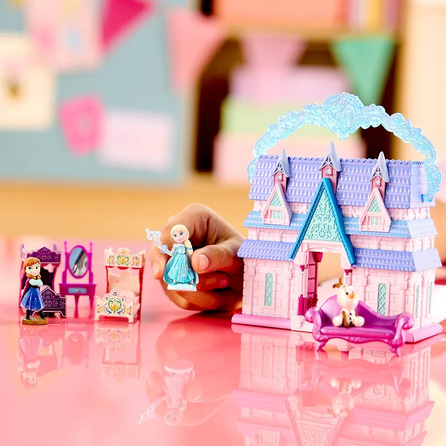 Frozen Doll House Playset with Elsa, Anna, and Olaf