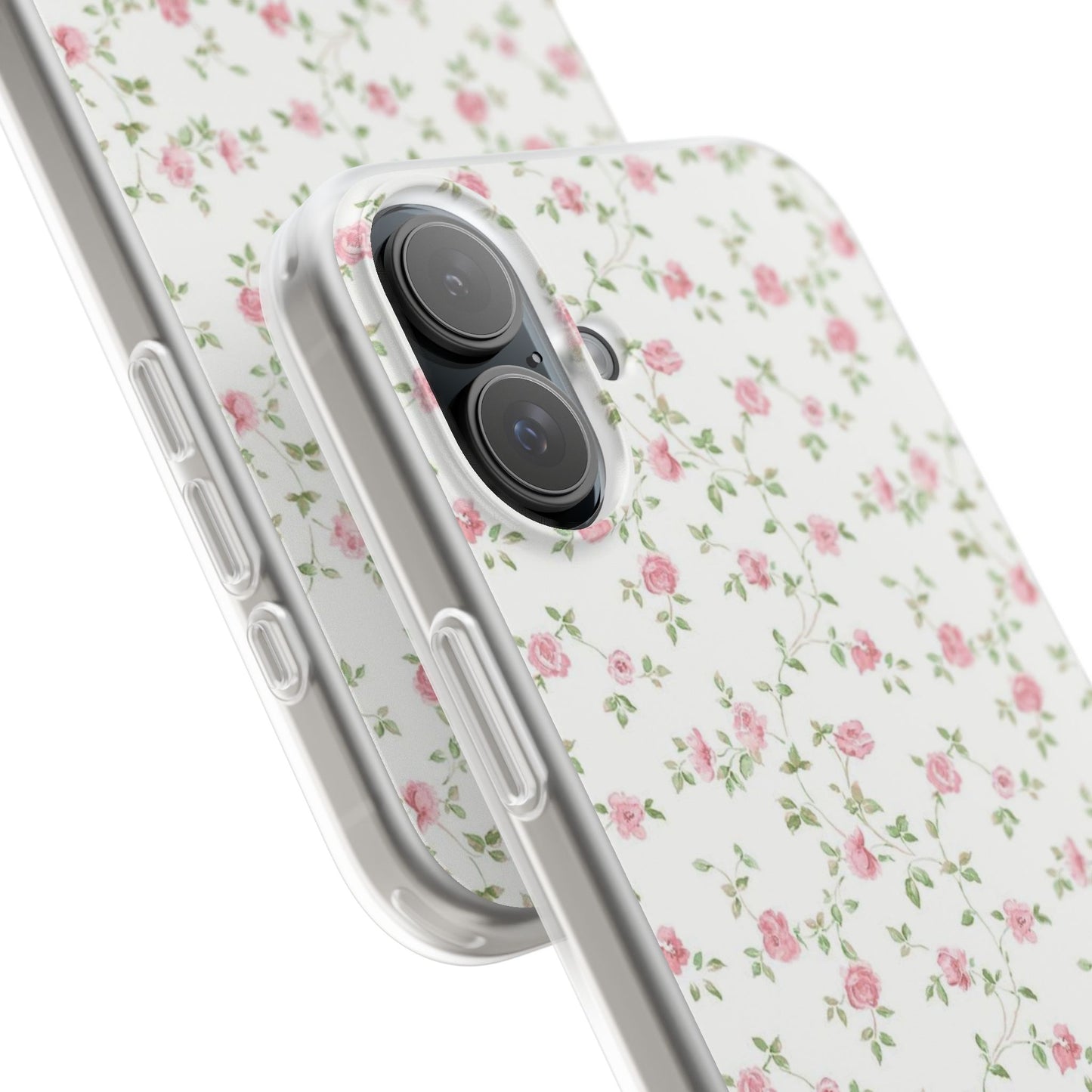 spring pink floral flexi phone case