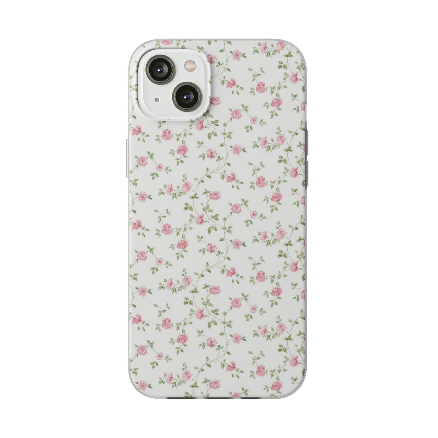 spring pink floral flexi phone case